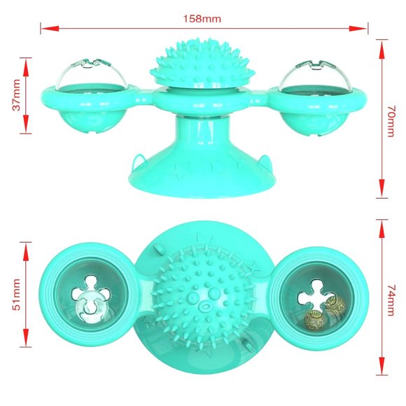 Windmill Catnip Toy Funny Kitten Toys Cat Toothbr - Picture 6 of 6